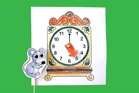 Hickory Dickory Dock Printable Craft 10 Minutes Of Quality Time