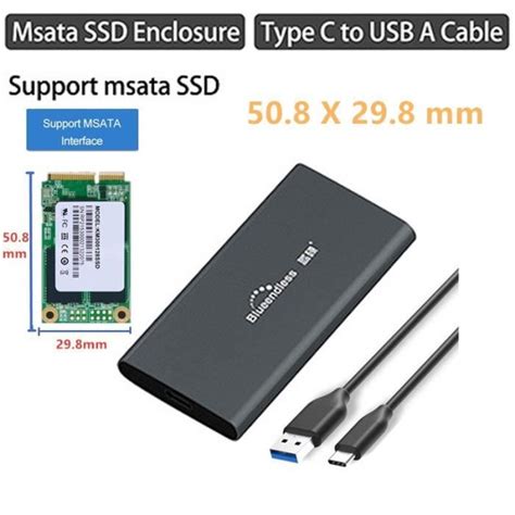 M C C A Msata Bo Tier Pour Disque Dur Externe Ssd M Adaptateur