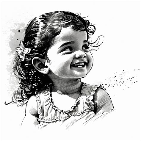 Premium Vector | Portrait sketch ink brush