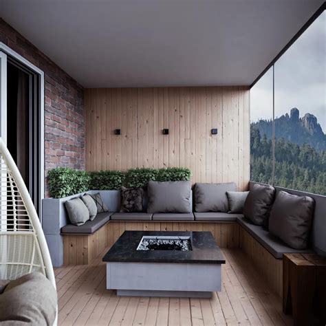 Balcony bedroom and living room design : r/archviz