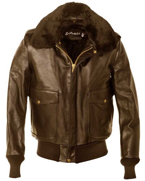 Schott Nyc Mens Sm Cowhide Leather Flight Jacket Leather Flight