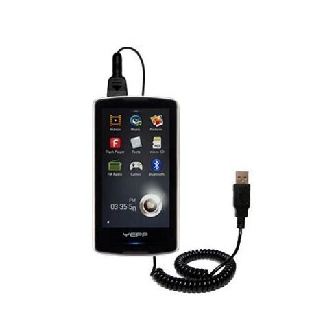 Coiled Power Hot Sync USB Cable Suitable For The Samsung YP MB1 With Both Data And Charge