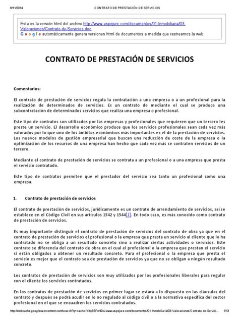 Contrato De Prestación De Servicios Gobierno Política