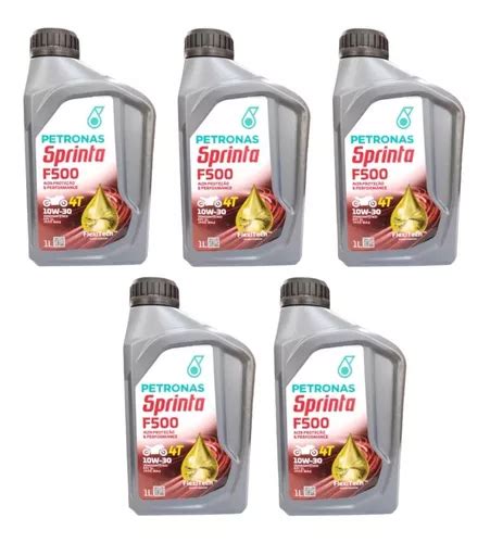 Kit 5 Lt Óleo Petronas Sprinta 10w30 Api Sl Moto 4t Jaso Ma2