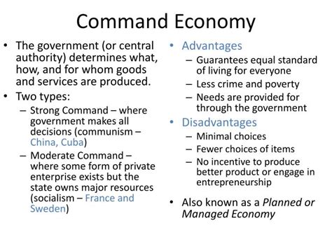 😂 What are the disadvantages of a command economy. What Are the Advantages of a Command Economy ...