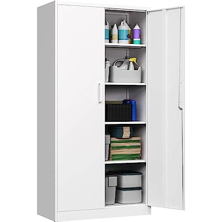 Amazon Metal Garage Storage Cabinet With Doors And Adjustable