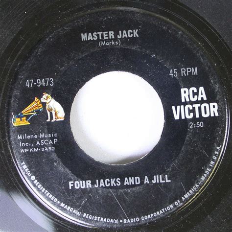 Rock 45 Four Jacks And A Jill Master Jack I Looked Back On Rca