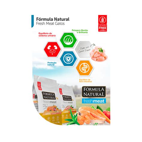 Ração Fórmula Natural FreshMeat Light para Gatos Sabor Frango Petz