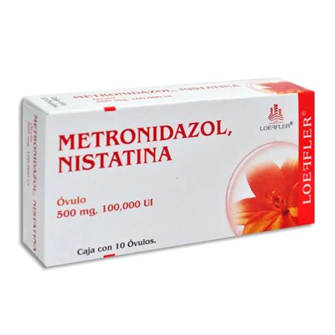 METRONIDAZOL NISTATINA C 10 OVULOS 500NG 100 000 UI 7502211784289