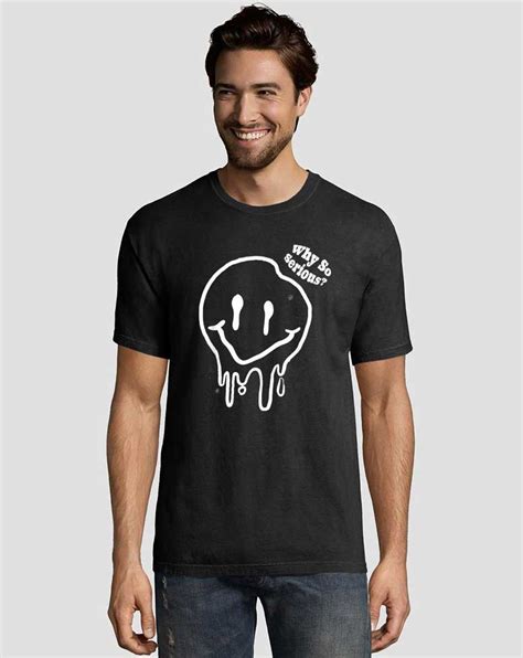 Trippy Melting Smiley Face Graphic Tee Shirts