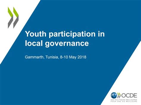 Youth Participation In Local Governance Workshop Ppt