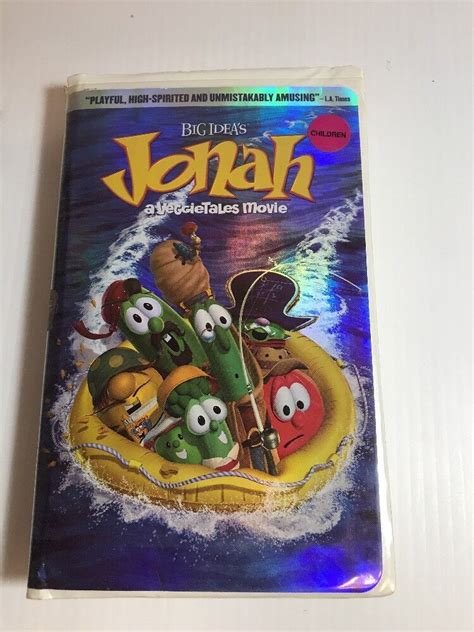 Big Ideas Jonah A Veggietales Movie Vhs Clam Shell Case