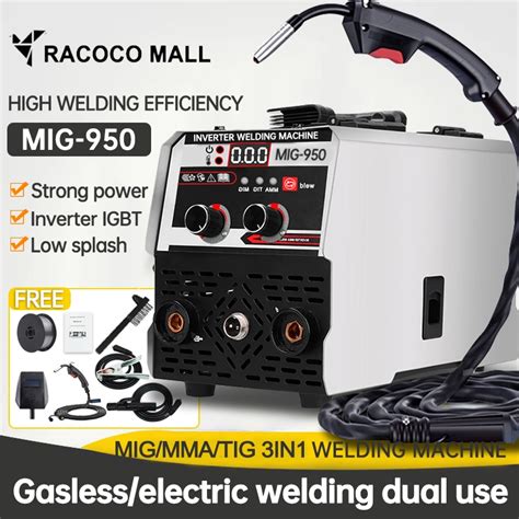 Portable Mig Welding Machine Migmmatig 3in1 Gasless Welder Digital