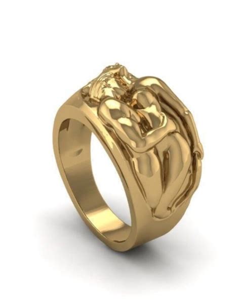 Nude Couple Ring 925 Silver Ring Designer Ring Women S Etsy
