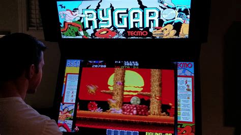 Rygar Arcade Cabinet Mame Gameplay W Hypermarquee Youtube