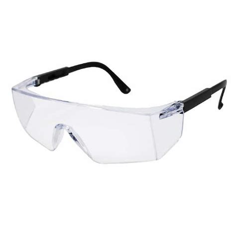 Bison Life Clear Boxer Color Lens Black Temple Safety Glasses 3 Pairs