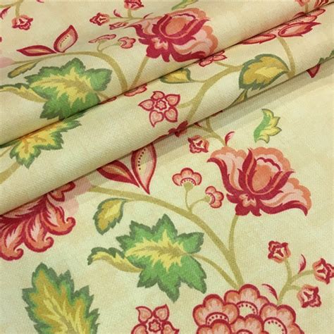 Floral Upholstery Fabric by the Yard Vintage Style Flower - Etsy