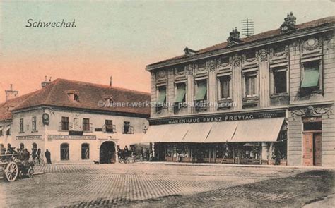 Schwechat Warenhaus Freytag um 1910 Wiener Werkstätte Postkarten