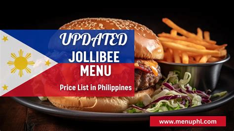 JOLLIBEE MENU PHILIPPINES & UPDATED PRICES 2024