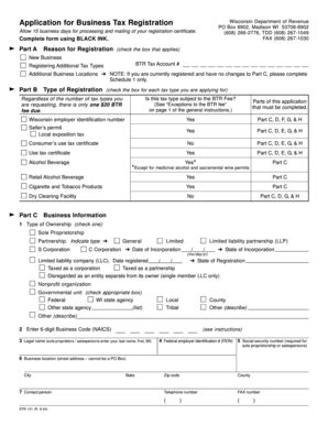 Fillable Online June Btr Application For Business Tax