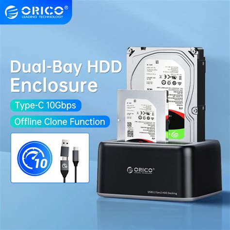 Orico Hdd Docking Station Inch Sata To Type C Usb Gbps