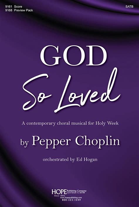 GOD SO LOVED-CHOP-SCORE - Hope Publishing Company