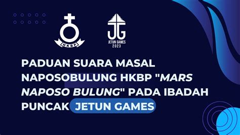 Keren Ribuan Naposobulung Hkbp Nyanyikan Mars Naposo Bulung Pada