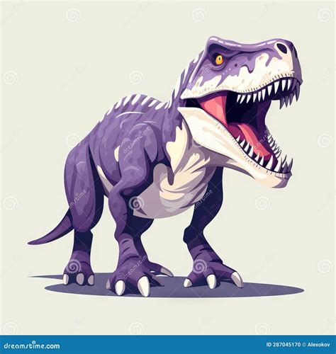 Minimalistic T-Rex with Feathers AI Generated Stock Illustration - Illustration of trex ...