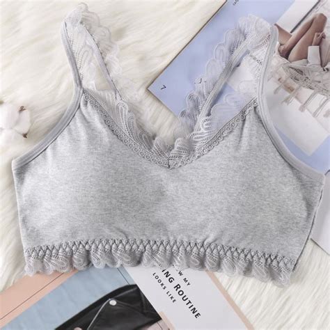 Femmes Sexy Soutien gorge en dentelle Lingerie sexy Ruban Poitrine Pad Aucun Sous vêtements de