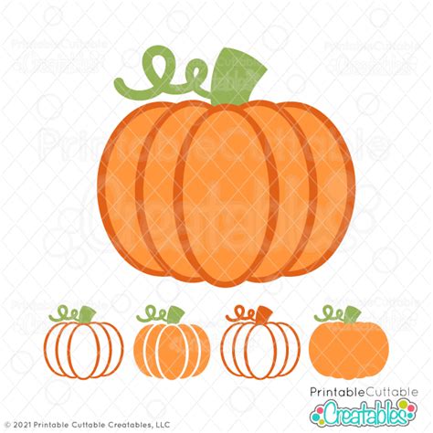 Fall Pumpkin SVG Cut File for Cricut and Silhouette