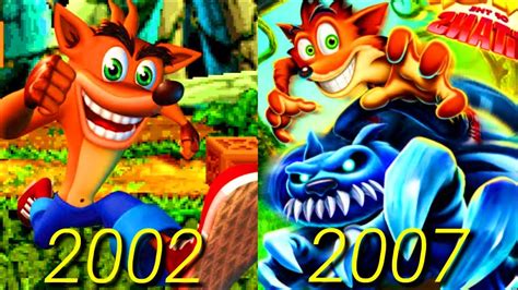 Evolution Of Crash Bandicoot Gba Games Youtube