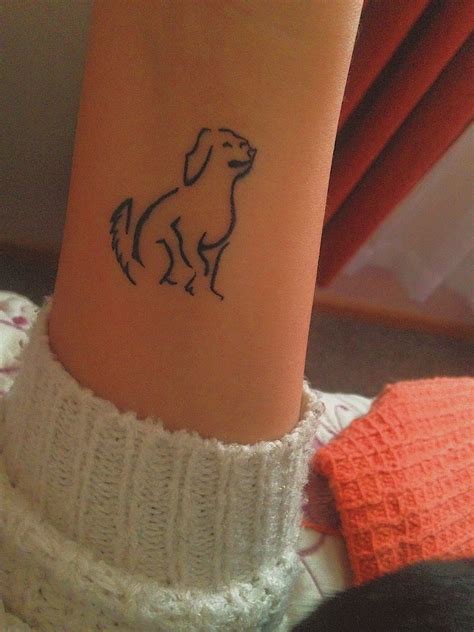 Minimalist love animal tattoo dogs