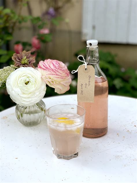 Rhubarb gin - Château de la Ruche