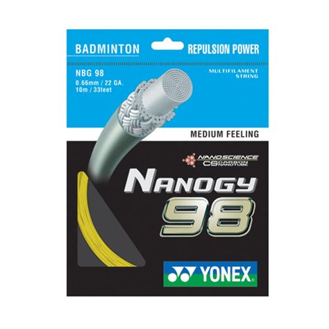 Yonex Nanogy 98 Badminton String 100 ORIGINAL SUNRISE PRODUCT