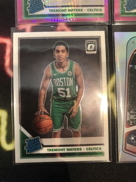 Tremont Waters Donruss Optic Pink Base Rc Card Lot Boston