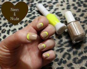 Cherrysue Doin The Do Notd Neon Nude Ruffian Half Moon Mani With A Simple How To