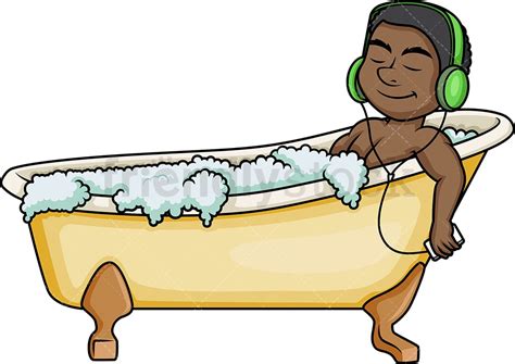 Have A Bath Clipart Black