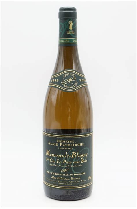 Alain Patriarche Meursaut 1er Cru Blagny La Piece Sous Bois 2009