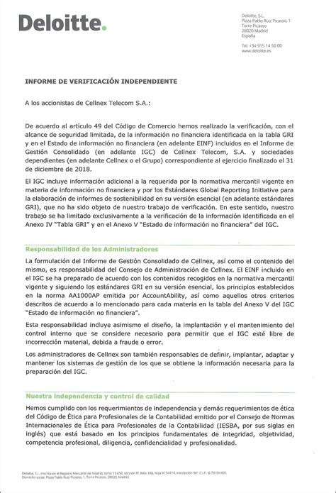 Anexo VI Informe de Revisión Independiente de la información de