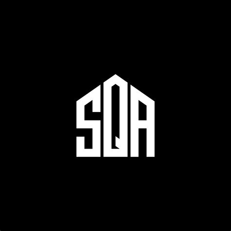 SQA letter logo design on BLACK background. SQA creative initials ...