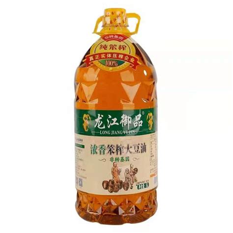 龙江御品浓香笨榨大豆油5l桶装非转基因物理压榨工艺家用食用油