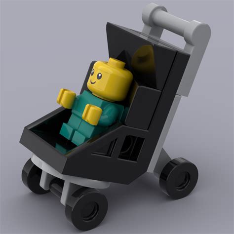 Lego Moc Stroller By Stevendejong Rebrickable Build With Lego