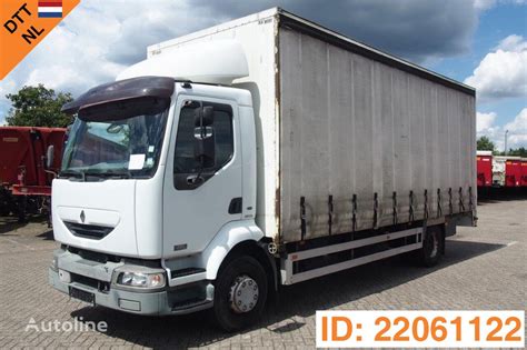 Renault Midlum Dci Curtainsider Truck For Sale Belgium Wingene Ny