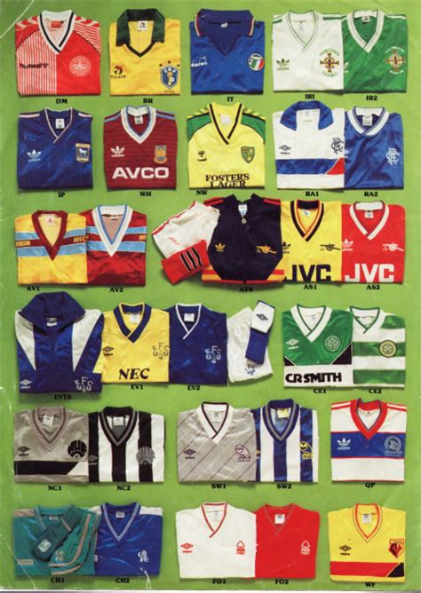 Soccer Scene Catalogue 86 87 True Colours Football Kits