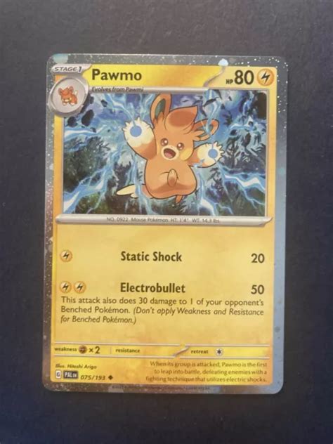 PAWMO 075 193 COSMOS Holo Paldea Evolved Pokémon Presque comme