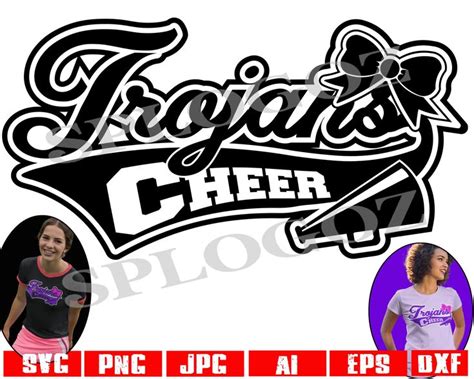 Trojans Cheer Svg Trojan Cheerleading Svg Trojans Cheerleading Svg