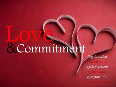 Love And Commitment