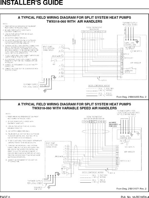 Trane Wiring Diagrams Model