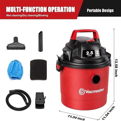 Buy Vacmaster 2 5 Gallon 2 Peak HP Wet Dry Vacuum Cleaner With Blower