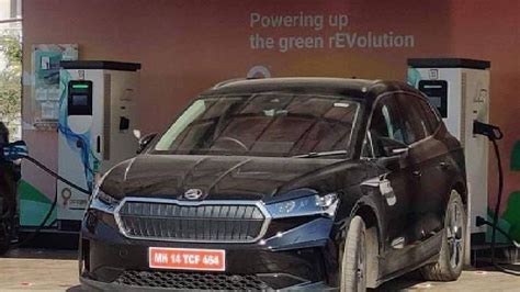 All Electric Skoda Enyaq IV Spotted Testing In India Ahead Of Launch